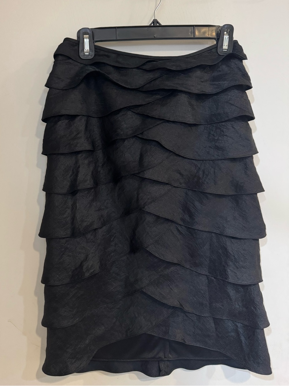 Adrianna Papell Evening Essentials - Black Layered Ruffle Skirt - Womens